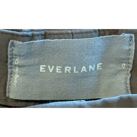 Everlane Pants Women 0 Brown Jiangmen Chino Pleated Preppy Workwear Office - Picture 6 of 8